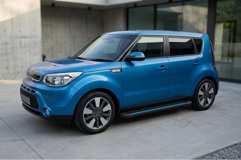 Kia Soul II 2013–2018 Sānu sliekšņi Maya Blue (2 gab., alumīnijs) Image