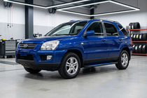 Kia Sportage 2004–2010 Sānu sliekšņi Maya Blue (2 gab., alumīnijs) foto 1