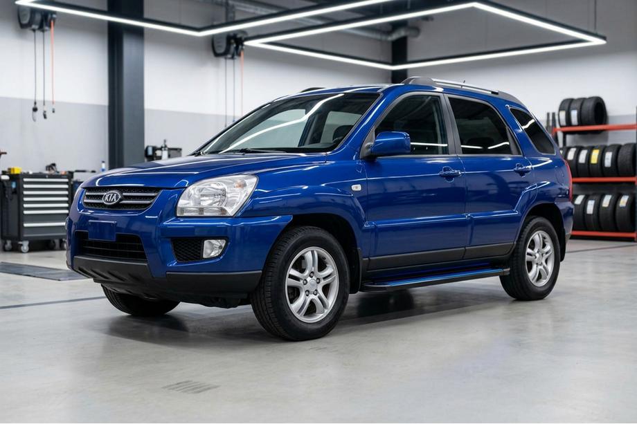 Kia Sportage 2004–2010 Sānu sliekšņi Maya Blue (2 gab., alumīnijs) Image