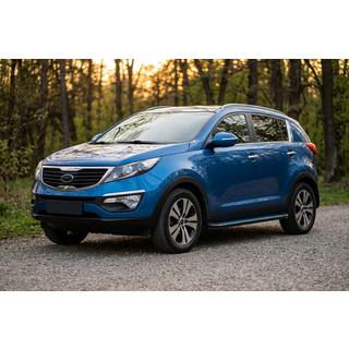 Sānu pakāpieni Maya Blue-Black (2 gab., alumīnijs) Kia Sportage 2010–2015 foto 1