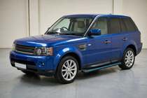 Range Rover Sport 2005–2013 Sānu sliekšņi Maya Blue (2 gab., alumīnijs) foto 1