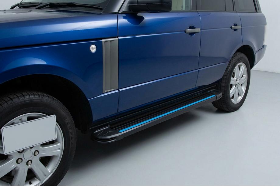 Range Rover III L322 2002–2012 Sānu sliekšņi Maya Blue (2 gab., alumīnijs) Image