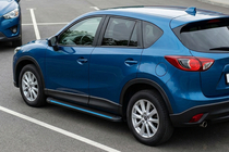 Mazda CX-5 2012–2017 Sānu sliekšņi Maya Blue (2 gab., alumīnijs) foto 2