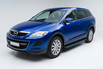 Mazda CX-9 2007–2016 Sānu sliekšņi Maya Blue (2 gab., alumīnijs) foto 1