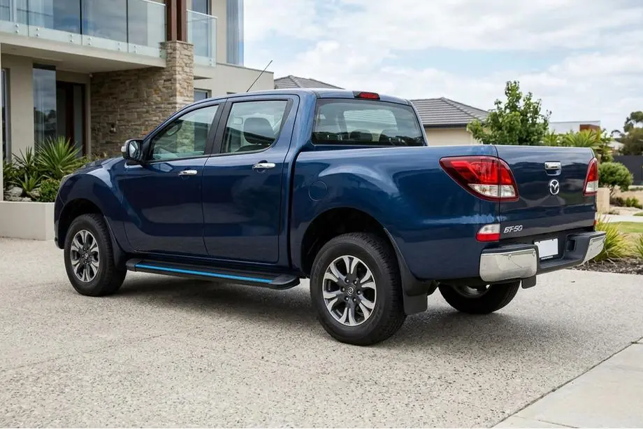 Mazda BT-50 2012– Sānu sliekšņi Maya Blue (2 gab., alumīnijs) Image