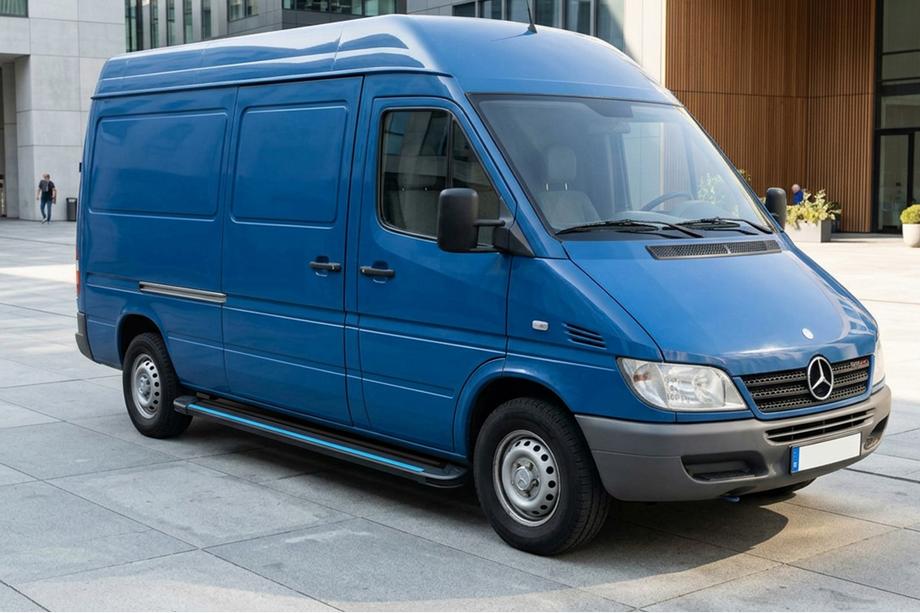 Mercedes Sprinter W901/902/903/904/905 1995–2006 Sānu sliekšņi Maya Blue (2 gab., alumīnijs) Vidējā riteņu bāze Image