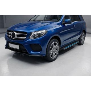 Sānu sliekšņi Maya Blue (2 gab., alumīnijs) foto 1