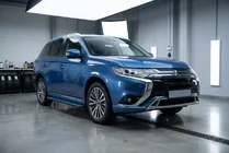 Mitsubishi Outlander 2012–2021 Sānu sliekšņi Maya Blue (2 gab., alumīnijs) foto 1