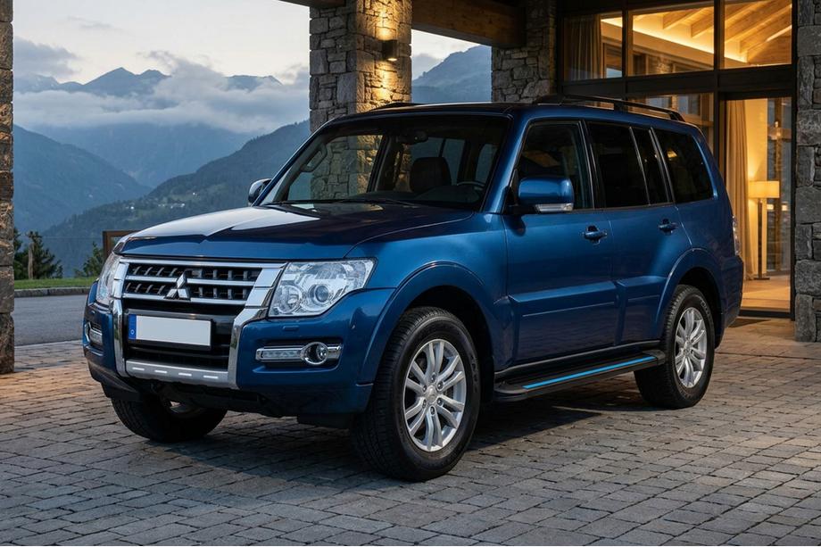 Mitsubishi Pajero Wagon IV 2006–2021 Sānu sliekšņi Maya Blue (2 gab., alumīnijs) Foto 1