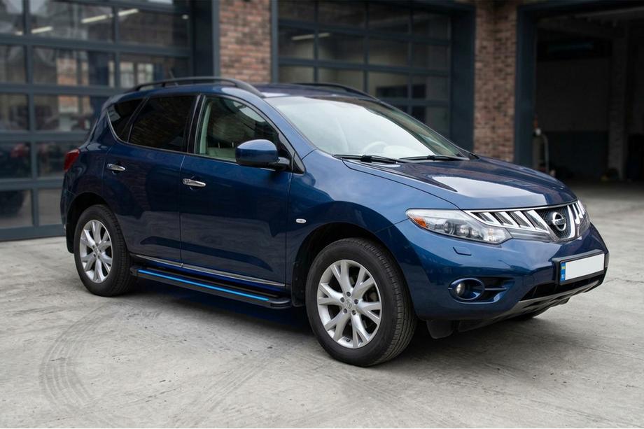 Nissan Murano 2008–2014 Sānu sliekšņi Maya Blue (2 gab., alumīnijs) Image