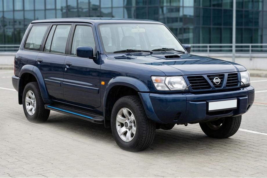 Nissan Patrol Y61 1997–2011 Sānu sliekšņi Maya Blue (2 gab., alumīnijs) Foto 1