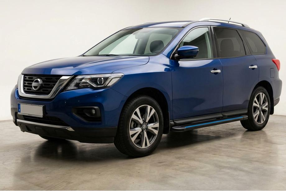 Nissan Pathfinder R52 2012–2021 Sānu sliekšņi Maya Blue (2 gab., alumīnijs) Image