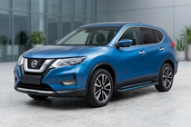 Nissan X-trail T32/Rogue 2014–2021 Sānu sliekšņi Maya Blue (2 gab., alumīnijs) foto 1