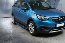 Opel Crossland X 2017–2024 Sānu sliekšņi Maya Blue (2 gab., alumīnijs) foto 1