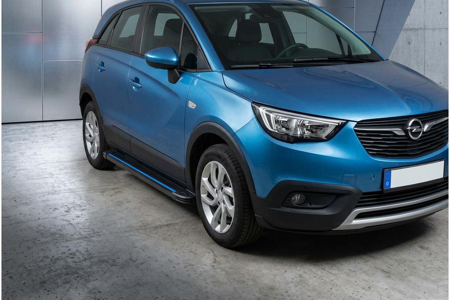Opel Crossland X 2017–2024 Sānu sliekšņi Maya Blue (2 gab., alumīnijs) Image