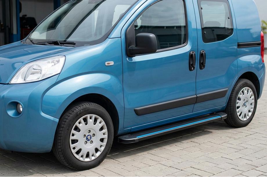 Peugeot Bipper 2008–2017 Sānu sliekšņi Maya Blue (2 gab., alumīnijs) Image