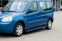 Peugeot Partner 1996–2008 Sānu sliekšņi Maya Blue (2 gab., alumīnijs) foto 1