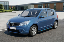 Renault Sandero 2007–2013 Sānu sliekšņi Maya Blue (2 gab., alumīnijs) foto 1