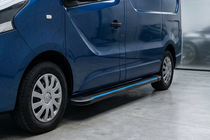 Renault Trafic 2001–2015 Sānu pakāpieni Maya Blue-Black (2 gab., alumīnijs) foto 1
