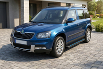Skoda Yeti 2009–2017 Sānu sliekšņi Maya Blue (2 gab., alumīnijs) foto 1