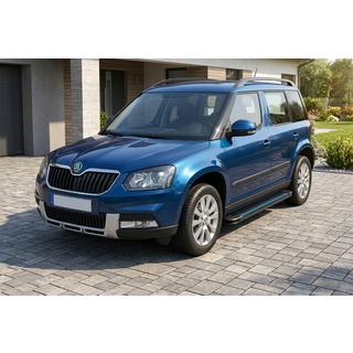 Sānu sliekšņi Maya Blue (2 gab., alumīnijs) Skoda Yeti 2009–2017 foto 1