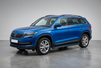 Skoda Kodiaq 2016–2023 Sānu sliekšņi Maya Blue (2 gab., alumīnijs) foto 1