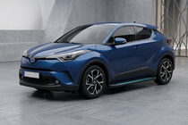 Toyota C-HR 2016–2023 Sānu sliekšņi Maya Blue (2 gab., alumīnijs) foto 1