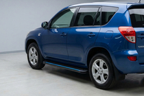 Toyota Rav 4 2006–2013 Sānu sliekšņi Maya Blue (2 gab., alumīnijs) foto 1