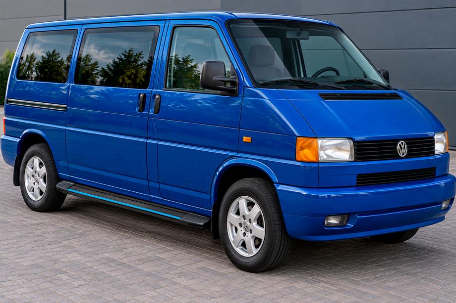 Volkswagen T4 Transporter 1990–2003 Sānu sliekšņi Maya Blue (2 gab., alumīnijs) Īsā riteņu bāze Image