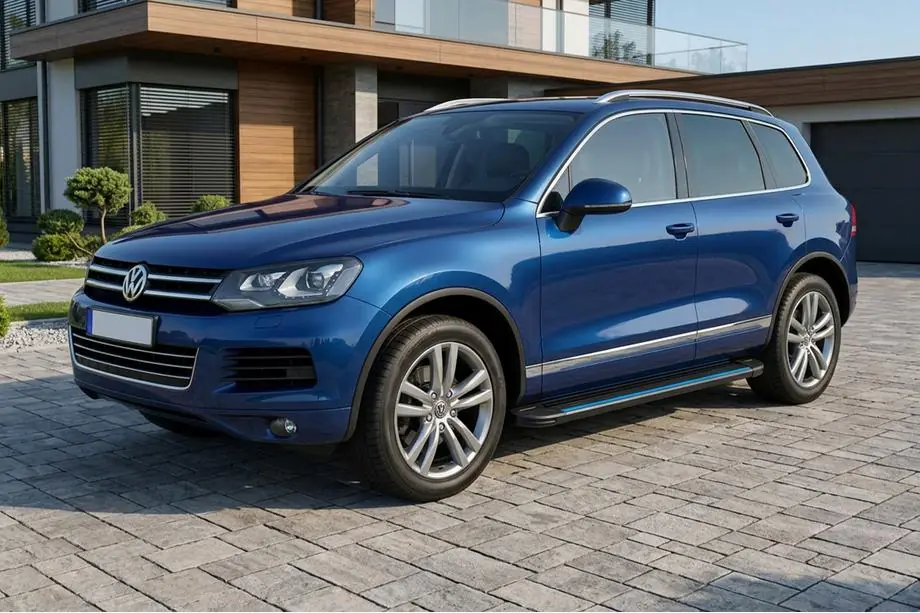 Volkswagen Touareg 2010–2018 Sānu sliekšņi Maya Blue (2 gab., alumīnijs) Image