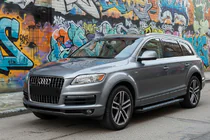 Audi Q7 2005–2015 Sānu sliekšņi New Vision Black (2 gab., alumīnijs) foto 1