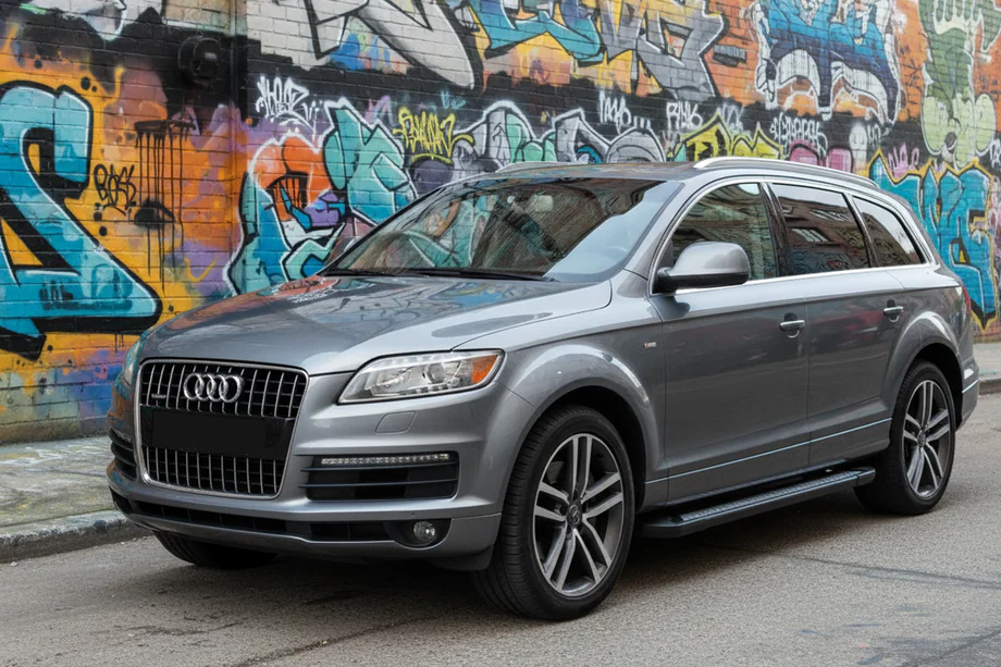 Audi Q7 2005–2015 Sānu sliekšņi New Vision Black (2 gab., alumīnijs) Image