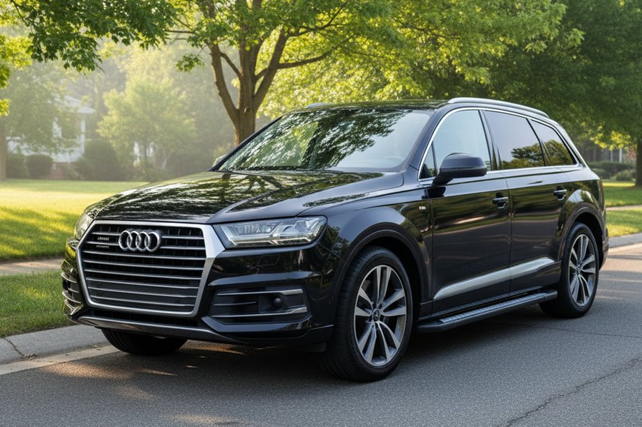 Audi Q7 2015–2026 Sānu sliekšņi New Vision Black (2 gab., alumīnijs) Image