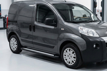 Citroen Nemo 2007–2017 Sānu sliekšņi New Vision Black (2 gab., alumīnijs) foto 1