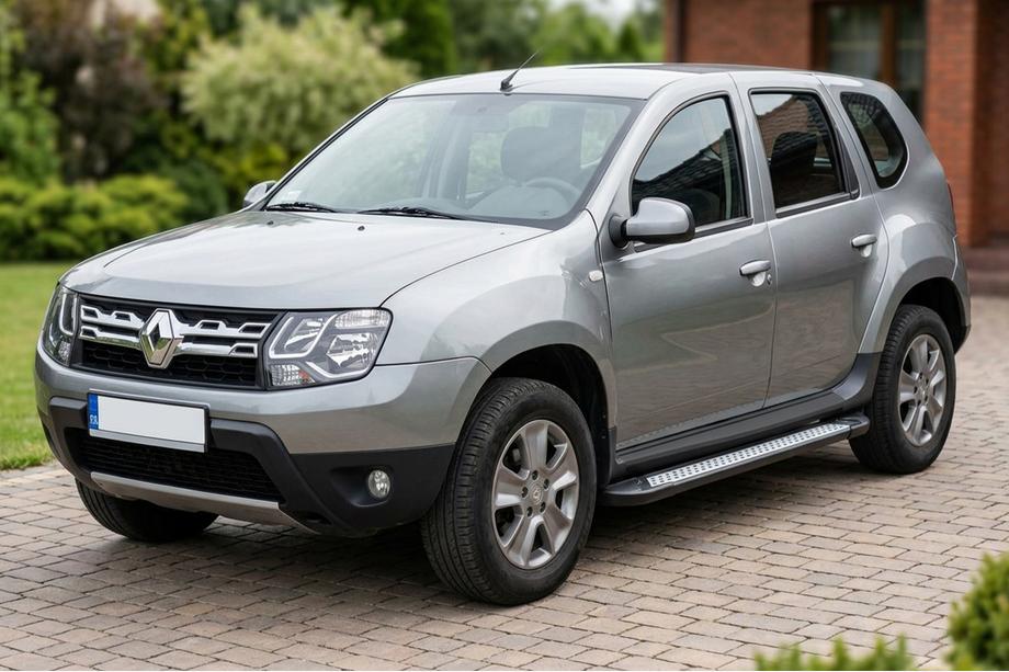 Dacia Duster 2008–2018 Sānu sliekšņi New Vision Black (2 gab., alumīnijs) Image