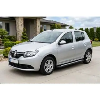Sānu sliekšņi New Vision Black (2 gab., alumīnijs) Dacia Sandero 2013–2020 foto 1