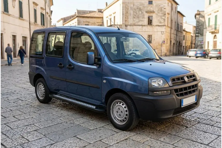 Fiat Doblo I 2005–2010 Sānu sliekšņi New Vision Black (2 gab., alumīnijs) Foto 1