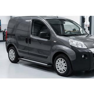 Sānu sliekšņi New Vision Black (2 gab., alumīnijs) Fiat Fiorino/Qubo 2008–2024 foto 1