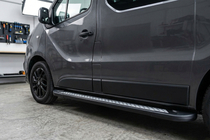 Fiat Talento 2016– Sānu sliekšņi New Vision Black (2 gab., alumīnijs) foto 1