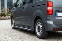 Fiat Scudo 2007–2015 Sānu sliekšņi New Vision Black (2 gab., alumīnijs) foto 1