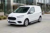 Ford Courier 2014–2023 Sānu sliekšņi New Vision Black (2 gab., alumīnijs) foto 1