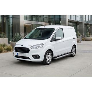 Sānu sliekšņi New Vision Black (2 gab., alumīnijs) Ford Courier 2014–2023 foto 1