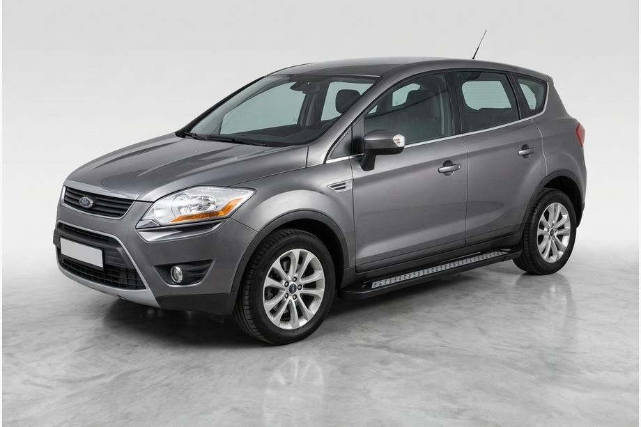 Ford Kuga 2008–2013 Sānu sliekšņi New Vision Black (2 gab., alumīnijs) Foto 1