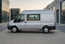 Ford Transit 2000–2014 Sānu sliekšņi New Vision Black (2 gab., alumīnijs) L3/L4 (garā) foto 1