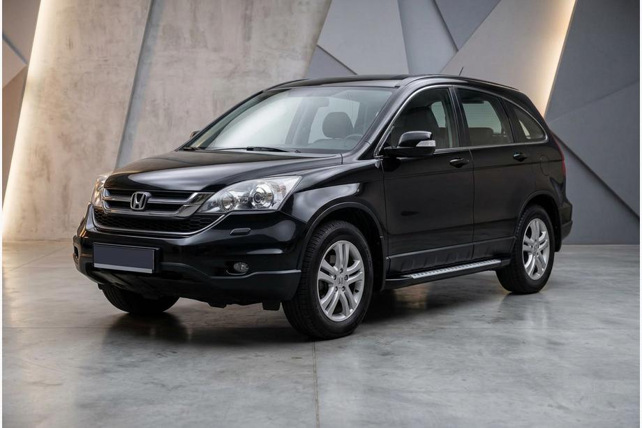 Honda CRV 2007–2011 Sānu sliekšņi New Vision Black (2 gab., alumīnijs) Foto 1