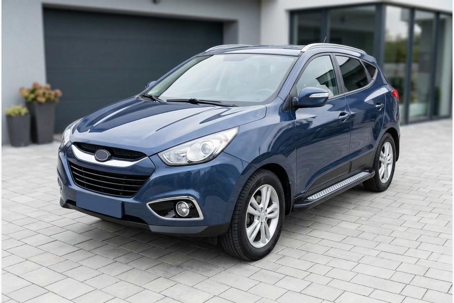 Hyundai IX-35 2010–2015 Sānu sliekšņi New Vision Black (2 gab., alumīnijs) Foto 1