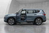 Hyundai Santa Fe 4 2018–2023 Sānu sliekšņi New Vision Black (2 gab., alumīnijs) foto 1
