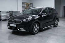Kia Niro 2016–2021 Sānu sliekšņi New Vision Black (2 gab., alumīnijs) foto 1
