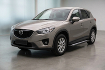 Mazda CX-5 2012–2017 Sānu sliekšņi New Vision Black (2 gab., alumīnijs) foto 1