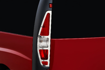 Fiat Doblo I 2001–2005 Aizmugurējo stop lukturu uzlikas (2 gab., nerūsējošais tērauds) OmsaLine – itāļu nerūsējošais tērauds foto 1